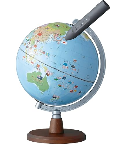 Amazon.co.jp: 地球儀 しゃべる国旗付 スタンダード 球径20cm : 文房具